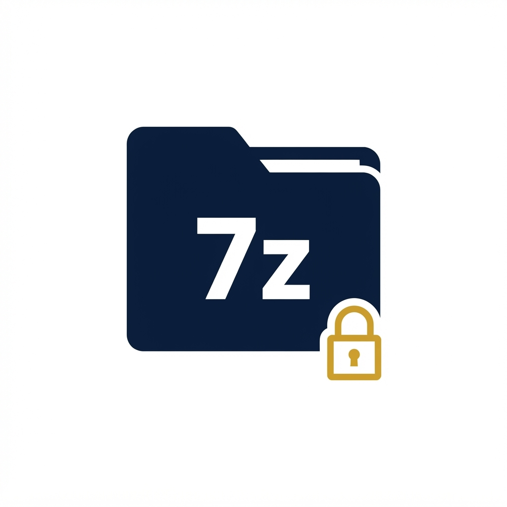 7Z / 7-Zip password-protected archive icon