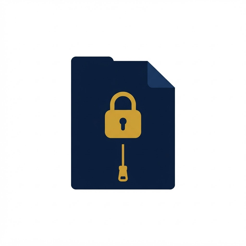 ZIP password-protected archive icon